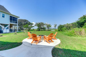 Marsh Views and Fire Pit North Topsail Beach Home